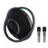 ACEFAST K5 Max IPX4 Waterproof Portable Karaoke Bluetooth-compatible Speaker with Dual Wireless Microphones - Black